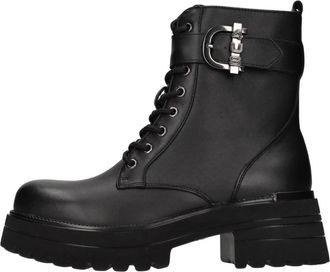 Cesare Paciotti 4Bv 134 Enkellaarsjes - Dames - Veterlaarzen - Zwart - 41 EU - Leer - Schoenen