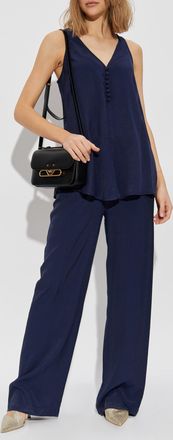 Emporio Armani Trousers From The Sustainability Collection, Womens, Black