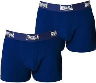 Lonsdale Boxershorts voor heren (Set van 2) (Marine)