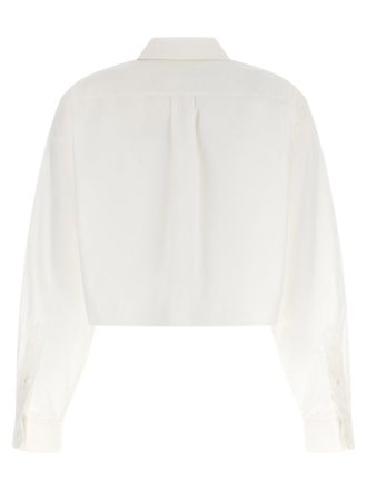 Alexander Wang Cotton Cropped Shirt - white