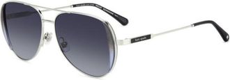 Kate Spade New York KS Navy/G/S Asian Fit KTV/9O Womens Sunglasses Silver Size 53
