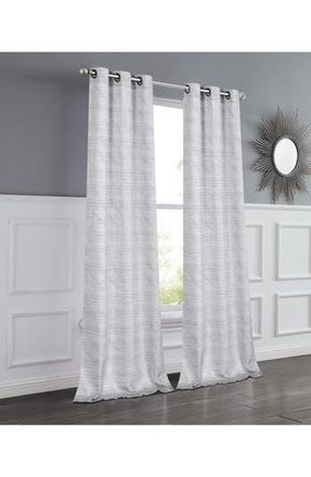 Dainty Home Set of 2 Room Darkening Window Curtains in Silver at Nordstrom Rack