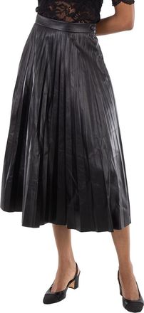Maison Margiela Black Pleated Midi Skirt