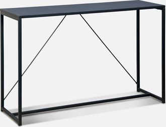 Sweeek Sweeek - Consola De Metal Negro, 120cm, Industrielle, Negro, 120x39x79 Cm
