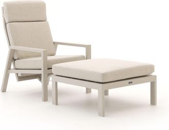 Manifesto Furniture Manifesto Alzano lounge tuinstoel verstelbaar met voetenbank