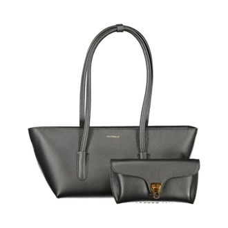 Coccinelle Bolso Tote de Piel con Neceser a Juego - Bags - Mujer - Negro - ONE SIZE