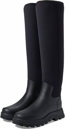 Hunter Womens City Explorer Tall Rain Boot In Black