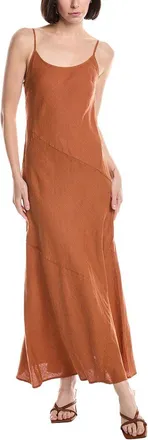 Michael Stars Cecily Patchwork Linen Midi Dress