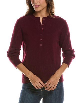 Fort&eacute; Cashmere Crewneck 100% Cashmere Henley