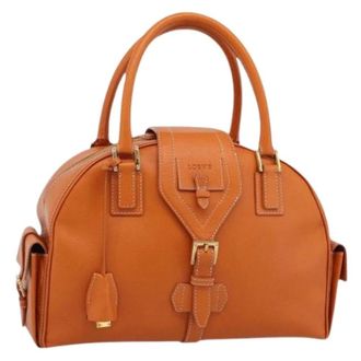 Loewe Pre-owned Handbags, female, Orange, Size: ONE SIZE Pre-owned Hand Bag