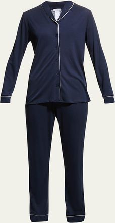 Hanro Natural Comfort Long-Sleeve Pajama Set