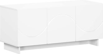vidaXL Soporte De Tv 90 X 34.5 X 40 Cm Blanco Madera De Ingenier&iacute;a Vidaxl