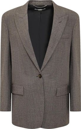 Stella McCartney Monopetto Blazer - Dames - Blazers - Grijs - S - Katoen - Jassen