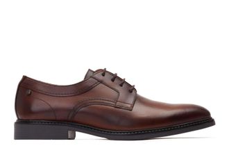 Base London Drake Waxy Mens Leather Shoes - Brown - Size UK 6