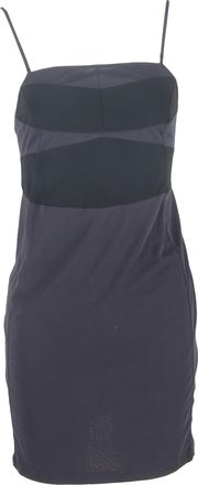 Chlo&eacute; Chlo&eacute; mini-jurk met vierkante halslijn in marineblauw katoen