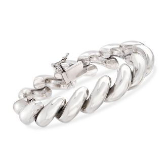 Ross-Simons Italian Sterling Silver Large San Marco Bracelet