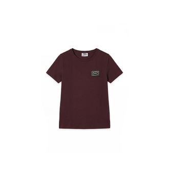 Freddy T-shirt girocollo in cotone e modal con patch e strass