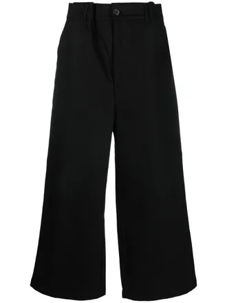 Yuiki Shimoji Pantaloni a gamba ampia - Nero