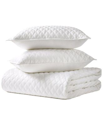 J. Queen New York 300 Thread Count Premier Sateen Full/Queen 3Pc Quilt Set