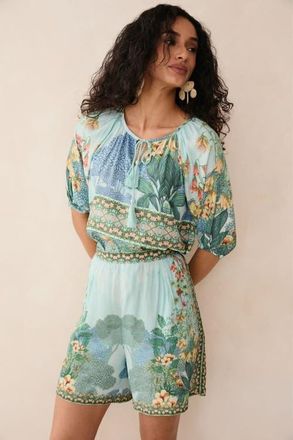 Raishma Tracy Shirt in Blue at Nordstrom, Size 10 Uk
