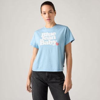 Levi's Graphic Classic Tee - Womens - XL - Blue