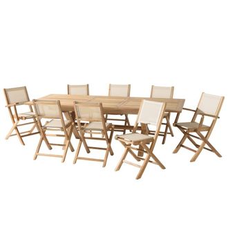 Macabane Conjunto de sal&oacute;n de jard&iacute;n para 10/12 personas
