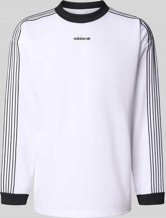 adidas Originals Longsleeve mit gerippten Abschlüssen in Weiss, Größe XXL