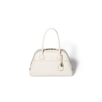 Miu Miu Vivant Leather Bag, Woman, Chalk White