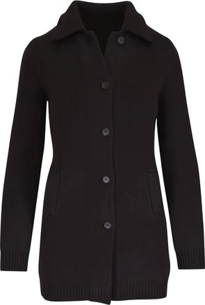 Lisa Yang Cardigan lungo con bottoni - Marrone