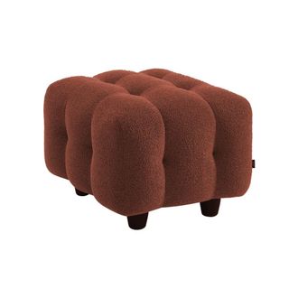 Sweeek Puff, reposapi&eacute;s para sof&aacute; 2 plazas leon borreguito texturizada