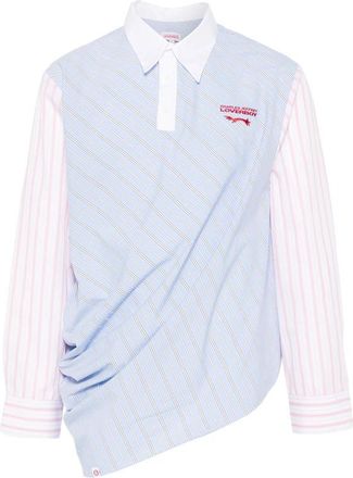 Charles Jeffrey Loverboy Topsy Turvy Striped Panelled Shirt