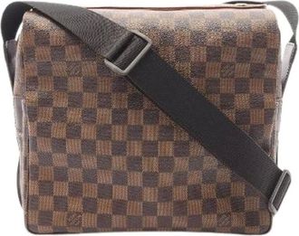Louis Vuitton Pre-owned Cross Body Bags, male, Brown, Size: ONE SIZE Pre-owned Naviglio Damier Shoulder Bag
