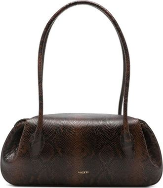 Yuzefi snakeskin-effect shoulder bag - women - Leather/Polyurethane/Polyamide - OS - Brown