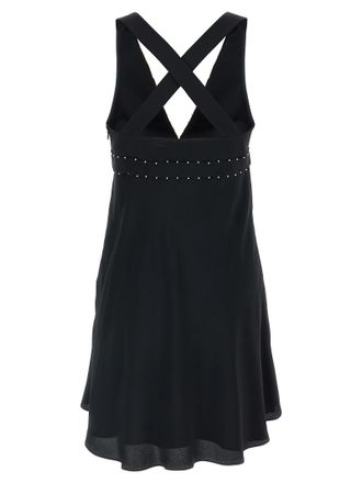 Giovanni Bedin Womens Black Acetate Short Dress