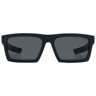 Prada Dark Grey Rectangular Mens Sunglasses PS 02ZSU MAG06F 58