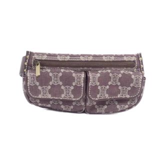Celine Bordeaux Canvas Leather Fanny Pack (Pre-Owned)