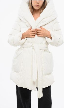 Moorer Belted OSIRIDE Down Jacket with Maxi Hood size 46