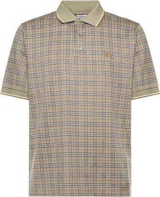 Burberry Polo Glade Polo - Heren - Polos - Beige - L - Tops