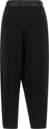 Alberto Biani Asymmetrical Wrap-Front Trousers - Black