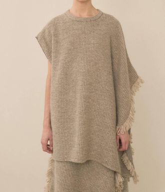 Lauren Manoogian Knitweave Gilet In Oatmeal