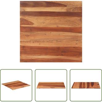 vidaXL vidaXL Tavolo in acacia - Piano Tavolo in Legno Massello di Acacia 15-16 mm 80x80 cm