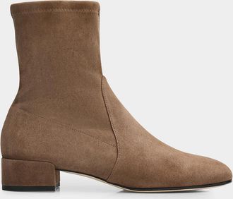 Stuart Weitzman Bacari 25MM Suede Ankle Boots