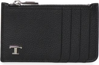 Tod's Zip Cardholder - Heren - Portefeuilles - Zwart - ONE Size - Leer - Accessoires