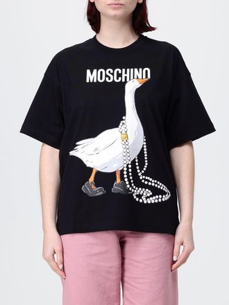 Moschino T-shirts in cotone con stampa grafica Moschino Couture