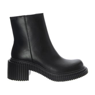 Camper Schoenen, Dames, Zwart, 39 EU, Leer, Campus / Pix London Enkellaars