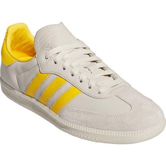 adidas Humanrace Samba Low Top Sneaker in Gold/Aluminum/Aluminum at Nordstrom Rack, Size 3.5