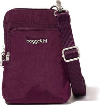 Baggallini Womens Securtex Anti-Theft Activity Small Crossbody Bag