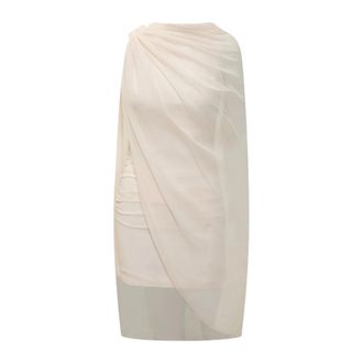 Rotate ROTATE Birger Christensen, Short Dresses, female, Beige, Size: 2XS Elegant Dress
