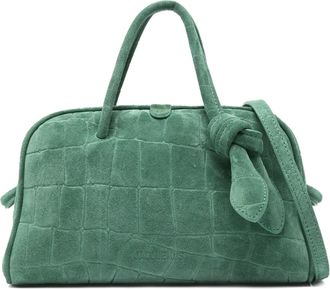Jacquemus Le Petit Turismo Suede Green Suede Handbag (Pre-Owned)