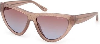 Guess Stijlvolle zonnebril - Dames - Zonnebrillen - Beige - 57 MM - Accessoires